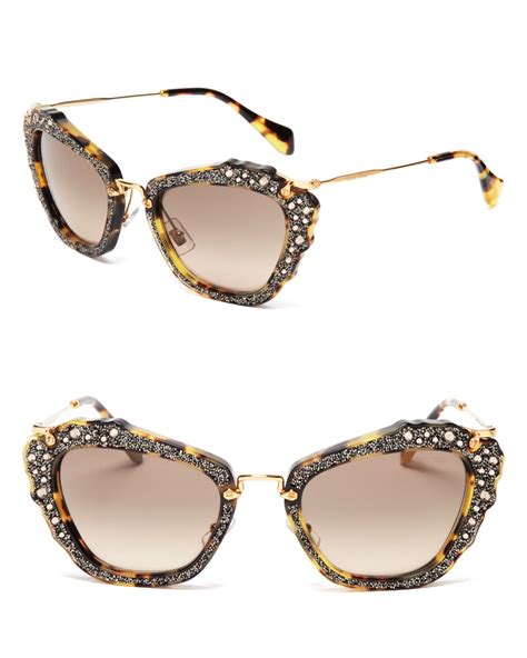 miu miu women's cat eye sunglasses|Women's Eyewear & Sunglasses .